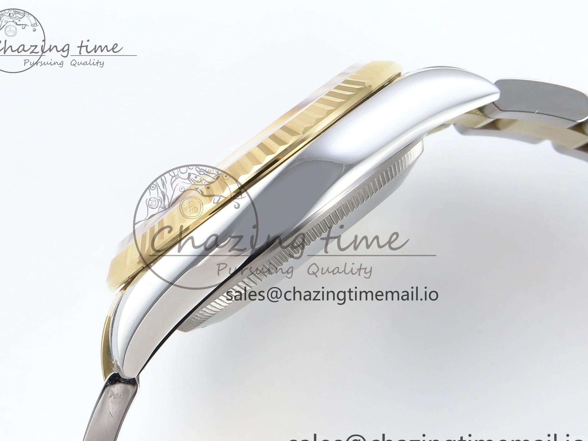 MiroTime 0418 SmartChoice DateJust 36 126233 EWEF Best Edition YG Stick Dial on SS YG Oyster Bracelet A 669